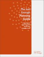 Image of Just Enough Planning Guide Cover